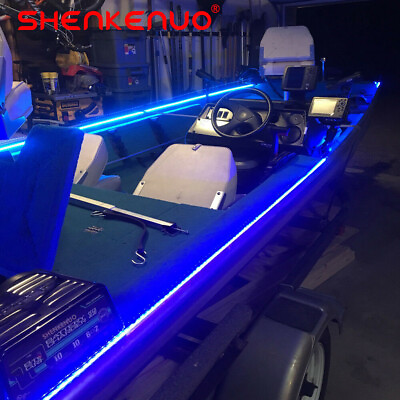 #ad 1 Roll 16FT Blue LED Waterproof Light Strip Kit for Boat Marine Deck Interior US $12.95