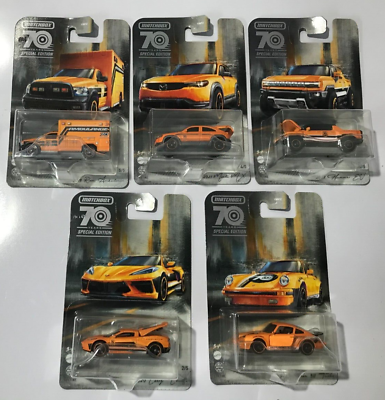 #ad 2023 Matchbox Moving Parts 70th Anniversary Special Edition SET OF 5 1:64 NEW $14.99