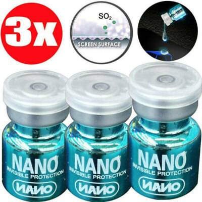 #ad US 3PCS Universal Nano UV Liquid Glue Tempered Full Cover Glass Screen Protector $6.59
