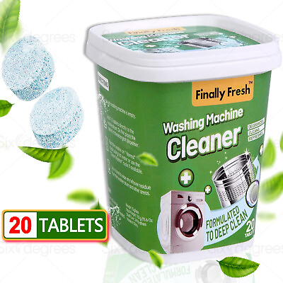 #ad #ad Finally Fresh Washing Machine Cleaner for Front Loaders amp; Top Loaders 20 Tablet $8.79