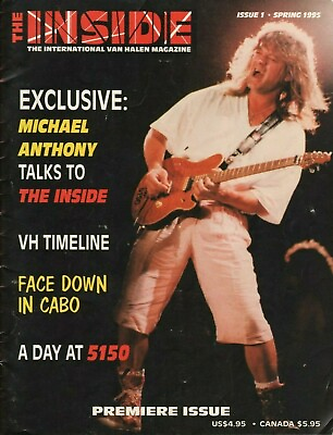 #ad 1995 The Inside Vintage Van Halen Magazine #1 Premiere Issue Spring 1995 $36.01
