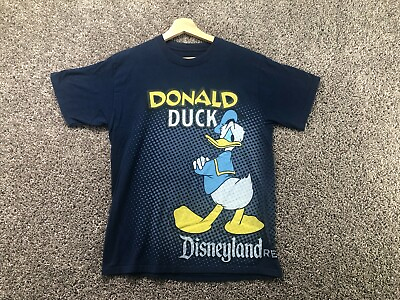 #ad Walt Disney Hanes Disney Donald Duck Adult T Shirt Blue Disneyland Mens M $6.95