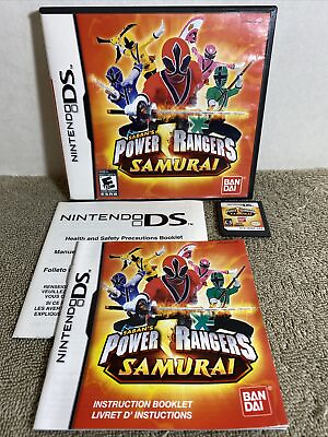 #ad Power Rangers Samurai Nintendo DS 2011 Complete w Manual Tested Action E10 $10.95