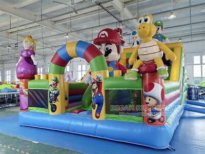 #ad Giant 13x26FT Kids AdultsCartoon Bounce house slide obstacle Bouncy Castle combo $1999.00
