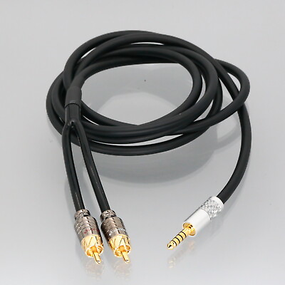 #ad 4.4mm Male to 2x RCA Plug Audio Balanced Insert Cable For Digital Audio Player $18.00