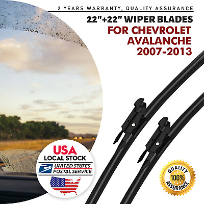 #ad Front OEM Windshield Wiper Blades 22quot;22quot; For Chevrolet Silverado 1500 2008 2013 $11.88