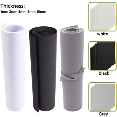 #ad BlackWhite，Grey EVA foam sheets eva sheets Punch sheet Handmade material $5.91