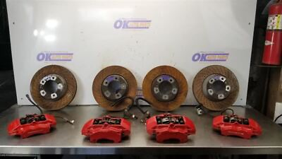 #ad 09 PORSCHE 911 997 TARGA 4S 3.8L BRAKE CALIPER AND ROTOR SET FRONT AND REAR RED $977.50