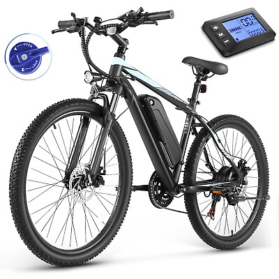 #ad 26in 500W 48V Electric Bike 21Speed Mountain Bicycle Adults Cruiser Ebike w LCD⭐ $539.99