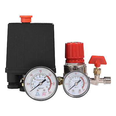 #ad Air Compressor Pressure Switch Air Compressor Regulator with Gauge Con... $26.18