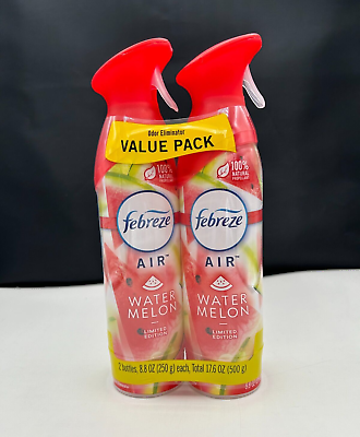 #ad Febreze Air Limited Edition WATERMELON Scent Air Refresher Freshener 8.8oz 2Pack $20.98