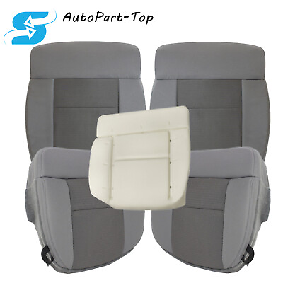 #ad 2004 2008 For Ford F150 XLT Front Seat Cover Flint Gray Driver Foam Cushion US $92.99