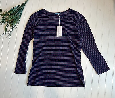 #ad J McLaughlin Shirt Women’s Size Small S NWT New Stripe Top $38.00