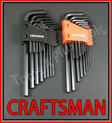 CRAFTSMAN HAND TOOLS 28pc SAE amp; METRIC MM Allen Hex Key wrench set $17.59