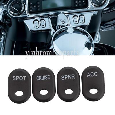 #ad Black Panel Switch Cover Housing Cap for Touring Electra Glide Road Glide FLTRU $8.73