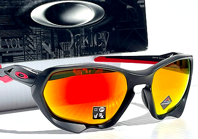 #ad NEW Oakley PLAZMA Black Ink DUCATI Red w PRIZM Ruby Lens Sunglass 9019 11 $118.88