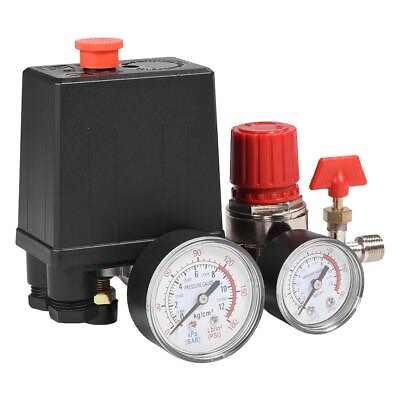 #ad Manifold Regulator Pressure Switch 0.05 1.2Mpa Light Weight Air Compressor Va... $27.14