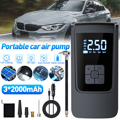 #ad #ad Car Air Tire Pump Inflator Portable Compressor Digital Electric Auto 150PSI 12V $19.84
