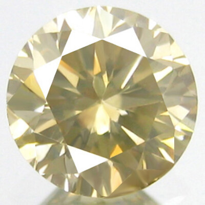 #ad 0.18ct NATURAL GOLDEN YELLOW DIAMOND BRILLIANT ROUND STUNNING DAZZLING DIAMOND $115.00