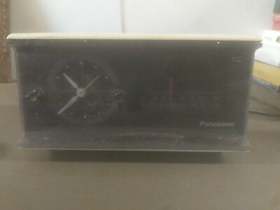 #ad Vintage Panasonic FM AM Clock Radio Model RC 6123 Rare untested TRL7#30 $18.68