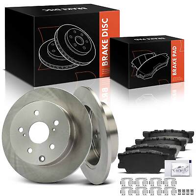 #ad Rear Disc Brake Rotors amp; Ceramic Brake Pads for Pontiac Vibe 09 10 Toyota Matrix $69.99
