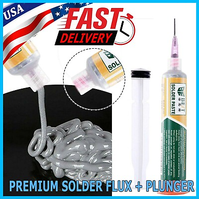 #ad 30g BGA Tin Solder Paste Sn63 Pb37 Syringe Liquid Flux Welding Soldering Tool $7.99