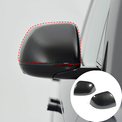 #ad Carbon Fiber ABS Rear View Mirror Cover Trim For 2022 23 Land Rover Rover Sport $80.59
