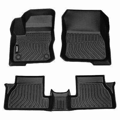 #ad For 2012 2018 Ford Focus TPE Floor Mats Liner 3D Molded All Weather Rubber $62.99
