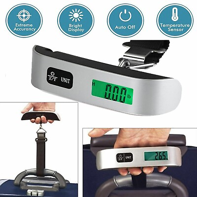 #ad #ad 50kg 10g Portable Travel LCD Digital Hanging Luggage Scale Electronic Weight US $5.33