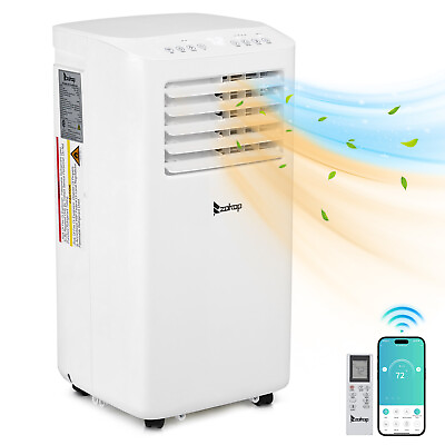 #ad 10000 BTU Portable Air Conditioner with Heat WIFIRemote Control for 4 in 1 use $265.75
