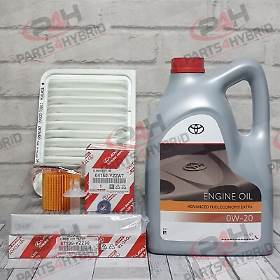 #ad Genuine Toyota Sienta Service Kit 1.5L 2015 Onwards 0W20 Oil amp; All Filters GBP 124.99