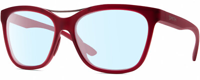 #ad Smith Optics Cavalier LPA Cat Eye Blue Light Blocking Glasses Red Gunmetal 55 mm $101.96