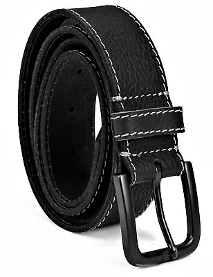 #ad Timberland Men#x27;s 1.57 in 40MM Rugged Genuine Leather Casual Jean Belt $19.99
