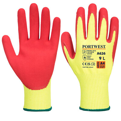 #ad Portwest A626 Vis Tex HR Cut Safety Glove High Vizibility Liner $12.04