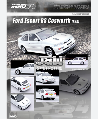 #ad Inno64 Ford Escort RS Cosworth RHD White 1 64 $13.99
