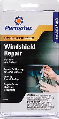 #ad Permatex 09103 Professional Windshield Repair Kit Bull Eyes Up To 1.25quot; Diameter $16.24