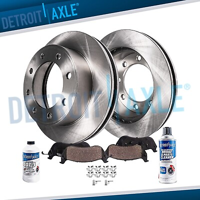 #ad 4WD Front Brake Rotors Brakes Pads for Ford F 250 F 350 F 450 Super Duty 4x4 $164.72