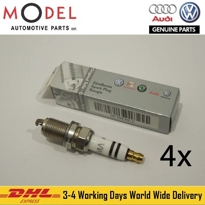 #ad Audi Volkswagen Genuine 4x Spark Plugs 101905631C $92.00