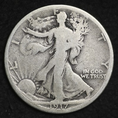 #ad #ad ** 1917 S REVERSE Walking Liberty Silver Half Dollar FREE SHIPPING $20.00