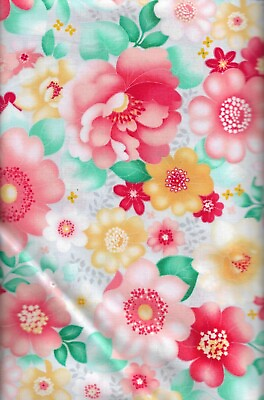 #ad 45quot; 100% cotton novelty floral print fabrics $7.99