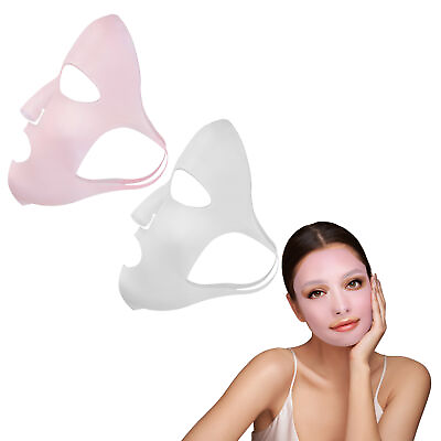 #ad 7Penn Reusable Silicone Face Mask Cover Set 2pk Silicone Sheet Mask Holders $8.99