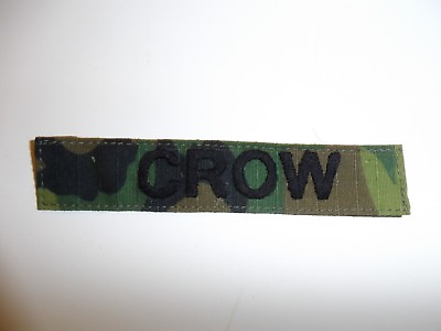 #ad e2219 Vietnam US Army Navy Air Name Tape CROW ERDL Camouflage in country IR14C $20.00