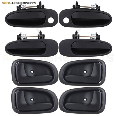 #ad For 1993 1997 Toyota Corolla 8 Pcs Right Left side Outer amp; Inner Door Handles $22.61