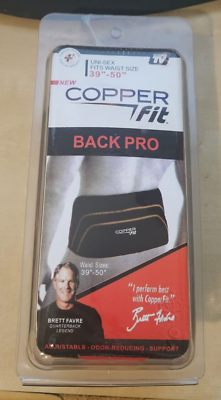 #ad Copper Fit CFBACK P Compression Back Support Belt Black with Copper Trim 39 50 $12.95