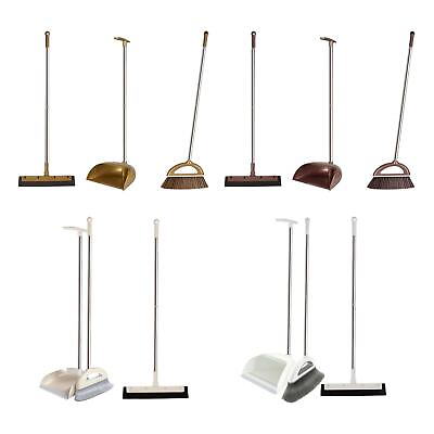 #ad 3 Pieces Dustpan Broom Set Floor Wiper Dust Brooms Set for $22.64
