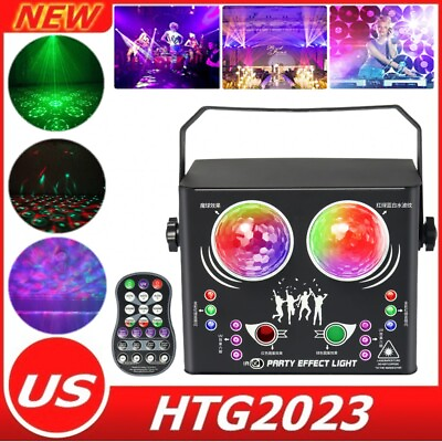 #ad RGB LED Laser Beam Scanner Projector DMX DJ Disco Party Stage Laser Effect Light $49.39