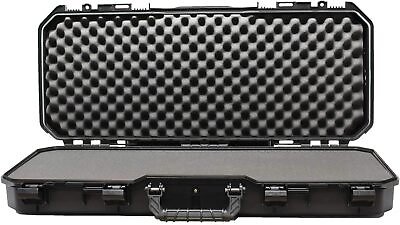 #ad Plano All Weather Tactical Gun Case Black with Pluck to Fit Foam Watertight $115.99