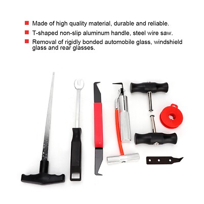 #ad Hot Professional Windshield Removal Kit Windscreen Glass Remover Tool Set ECA $46.03