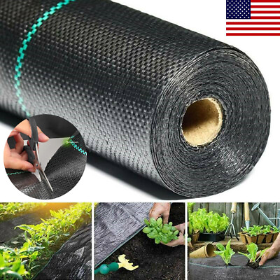 #ad #ad Heavy Duty Weed Barrier Landscape Fabric Garden Block Gardening Cover Mat $4.99