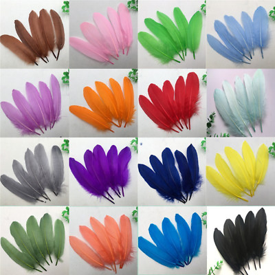#ad Wholesale Beautiful natural goose feather 15 20cm 6 8inches 20 50 100pcs $7.99